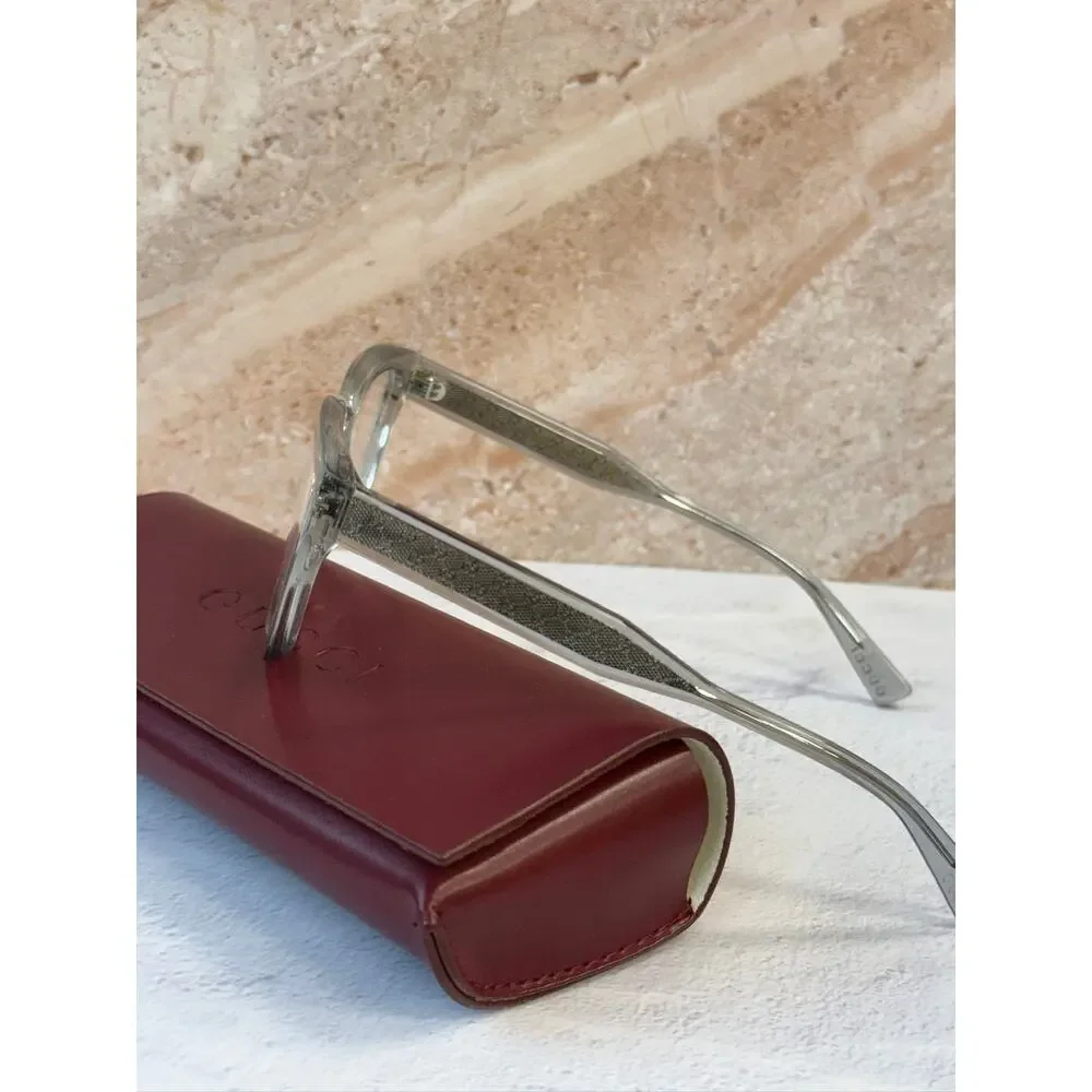 NEW Gucci GG2071OL Transparent Grey Unisex Eyeglasses Frames